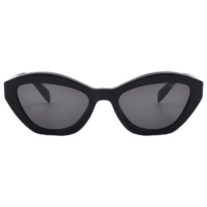 Home prada dark grey cat eye ladies sunglasses pr a02s 16k08z