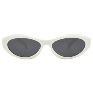 Home prada dark grey oval ladies sunglasses pr 26zs 17k08z 55