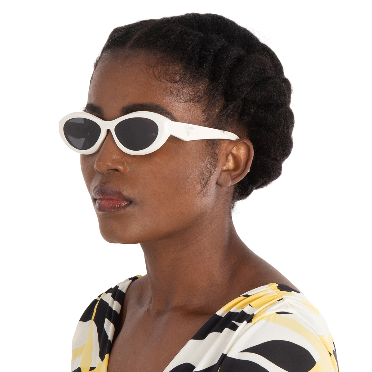 prada dark grey oval ladies sunglasses pr 26zs 17k08z 55 prada dark grey oval ladies sunglasses pr 26zs 17k08z 55
