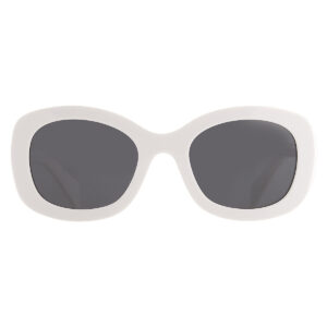 Home prada dark grey oval ladies sunglasses pr a13s 1425s0 54