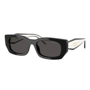 Home prada dark grey rectangular ladies sunglasses pr b05s 09q08z 53