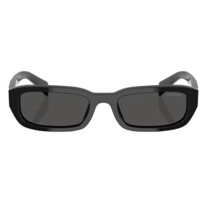 Home prada dark grey rectangular ladies sunglasses pr b06s 16k08z 53