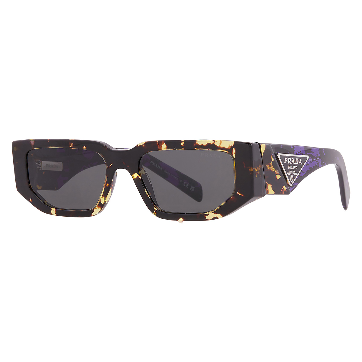 prada dark grey rectangular men's sunglasses pr 09zs 16r5s0 54 prada dark grey rectangular men's sunglasses pr 09zs 16r5s0 54