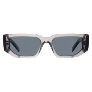 prada dark grey rectangular men's sunglasses pr 09zs 18s09t 54
