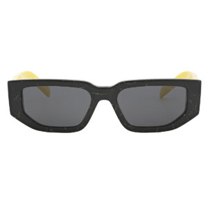 Home prada dark grey rectangular men's sunglasses pr 09zs 19d5s0 54