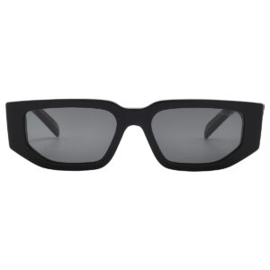 Home prada dark grey rectangular men's sunglasses pr 09zs 1ab5s0 54