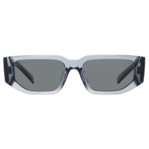 Home prada dark grey rectangular men's sunglasses pr 09zsf 17t08z 55
