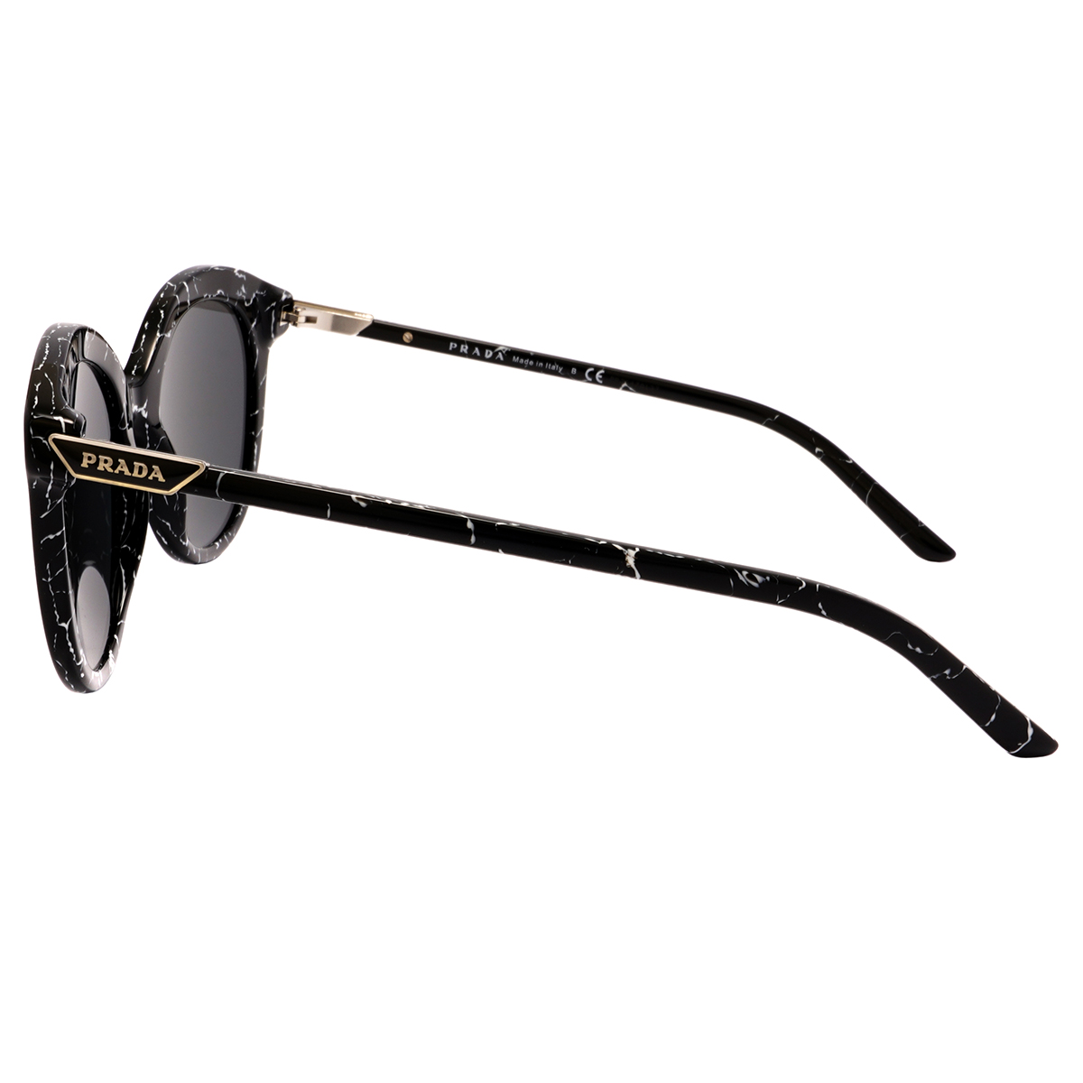 prada dark grey round ladies sunglasses pr 02ys 03y5s0 51 prada dark grey round ladies sunglasses pr 02ys 03y5s0 51