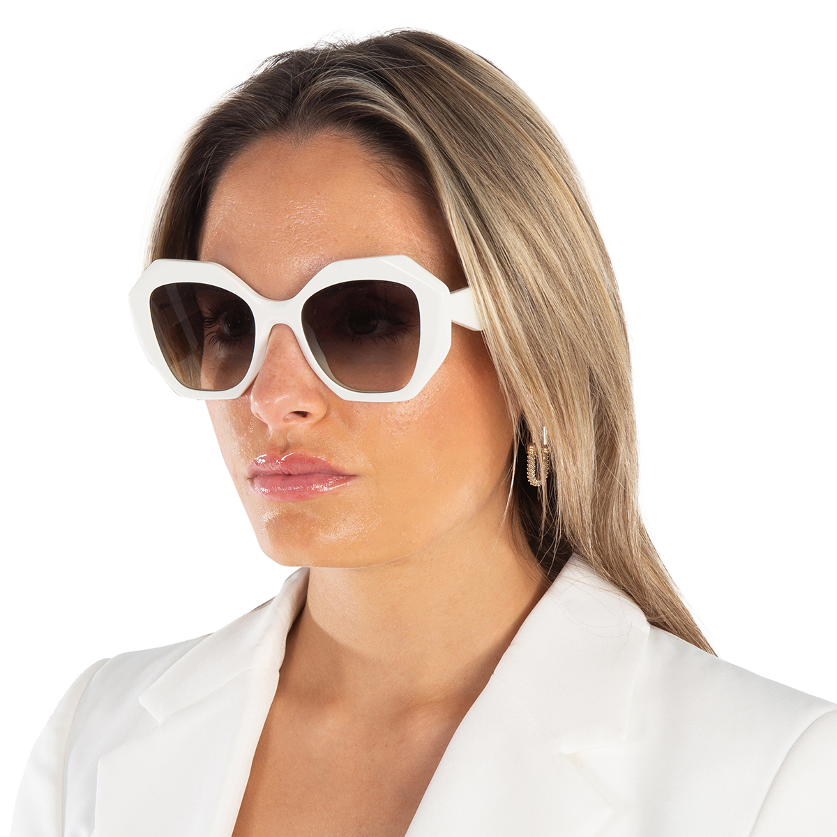 prada grey gradient geometric ladies sunglasses pr 16ws 142130 53 prada grey gradient geometric ladies sunglasses pr 16ws 142130 53