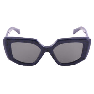 Home prada grey irregular ladies sunglasses pr 14zs 18d5z1 50