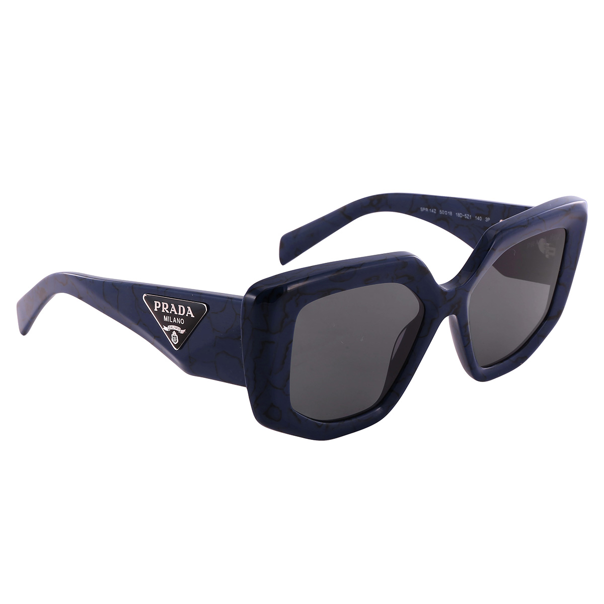 prada grey irregular ladies sunglasses pr 14zs 18d5z1 50 prada grey irregular ladies sunglasses pr 14zs 18d5z1 50