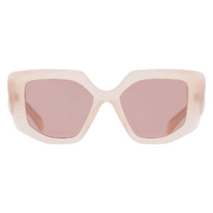 Home prada light brown irregular ladies sunglasses pr 14zs 19r10d 50