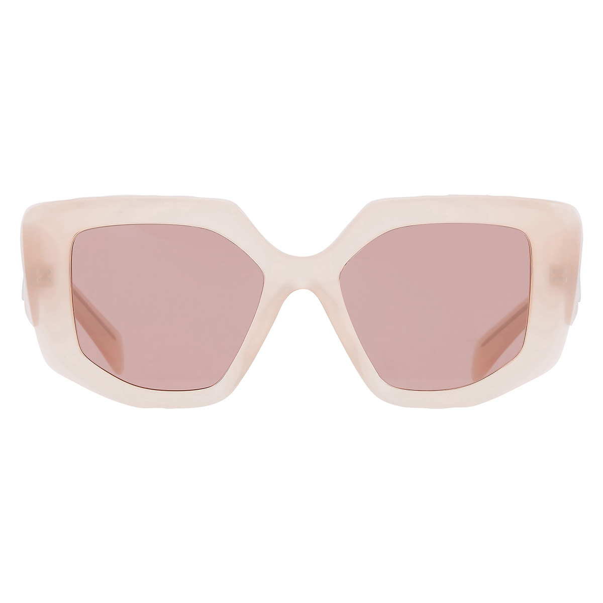 prada light brown irregular ladies sunglasses pr 14zs 19r10d 50 prada light brown irregular ladies sunglasses pr 14zs 19r10d 50