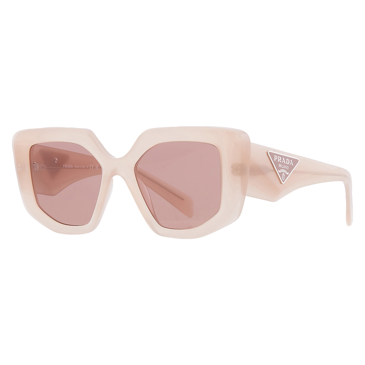 prada light brown irregular ladies sunglasses pr 14zs 19r10d 50 prada light brown irregular ladies sunglasses pr 14zs 19r10d 50