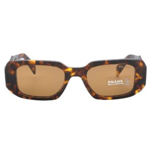 Home prada light brown rectangular ladies sunglasses pr 17ws vau2z1 49