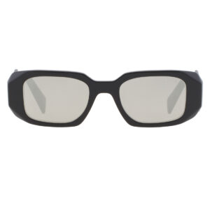Home prada light grey mirror silver geometric ladies sunglasses pr 17ws 1ab2b0 49