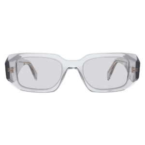 Home prada light grey rectangular ladies sunglasses pr 17ws 12r30b 49