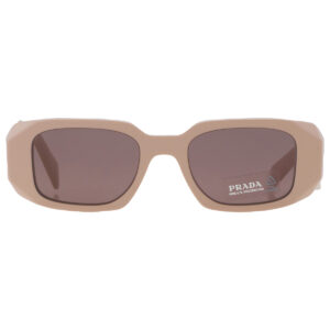 Home prada purple brown rectangular ladies sunglasses pr 17ws vyj6x1 49