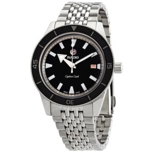 Home rado captain cook automatic black dial men's watch r32505153