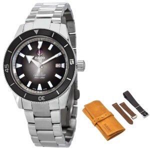 Home rado captain cook automatic black dial men's watch r32105158