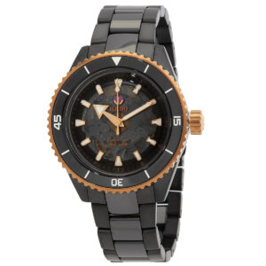rado captain cook automatic black dial men's watch r32127162