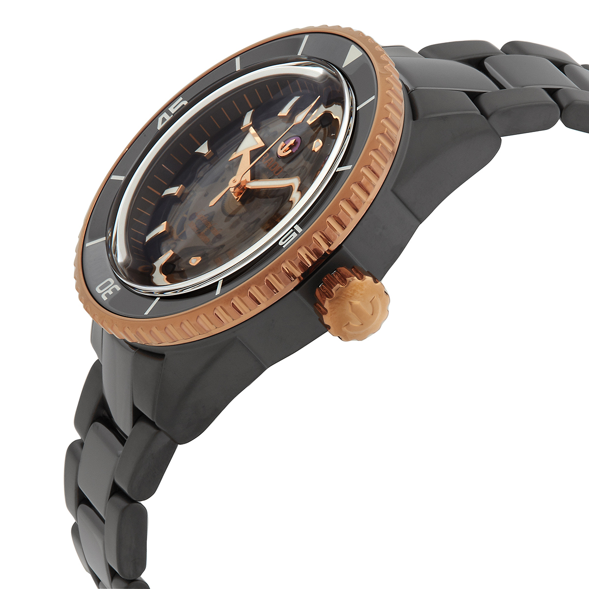 rado captain cook automatic black dial men's watch r32127162 rado captain cook automatic black dial men's watch r32127162