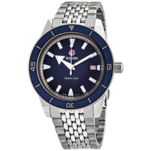Home rado captain cook automatic blue dial men's watch r32505203