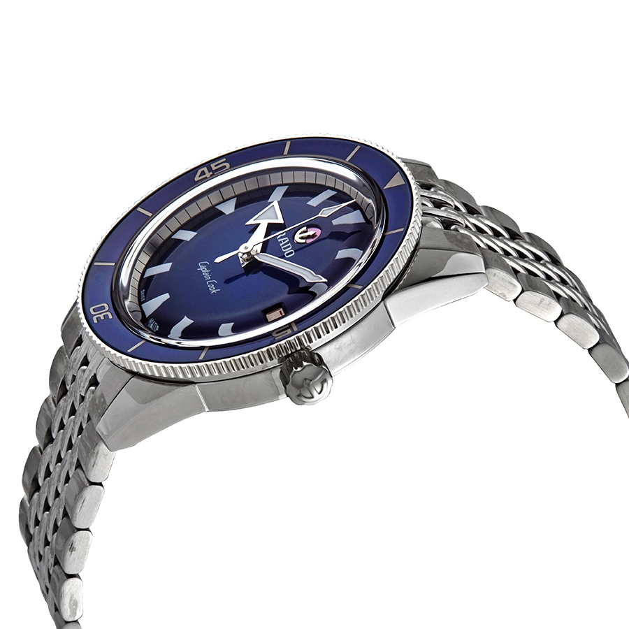 rado captain cook automatic blue dial men's watch r32505203 rado captain cook automatic blue dial men's watch r32505203