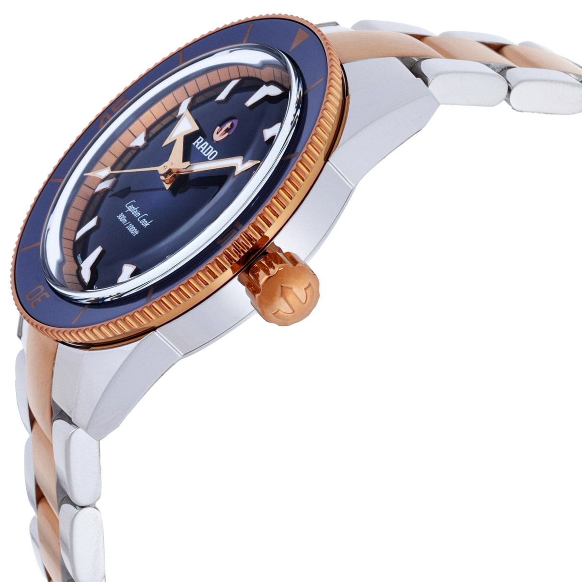rado captain cook automatic blue dial men's watch r32137203 rado captain cook automatic blue dial men's watch r32137203
