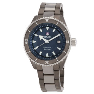 rado captain cook automatic blue dial men's watch r32144202