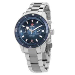 Home rado captain cook automatic blue dial men's watch r32145208