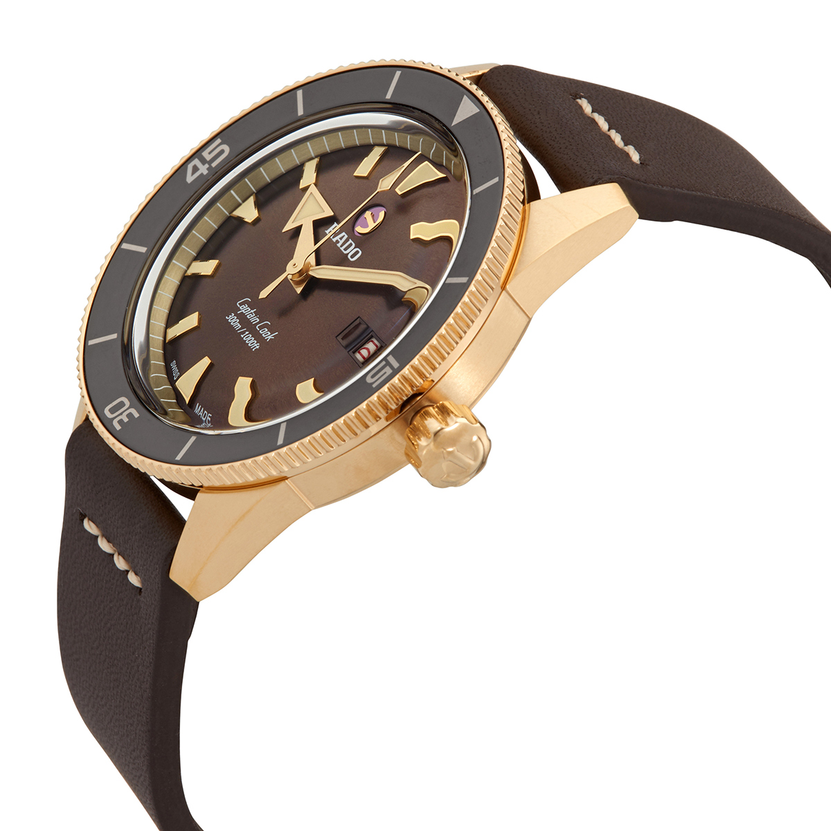 rado captain cook automatic brown dial men's watch r32504306 rado captain cook automatic brown dial men's watch r32504306