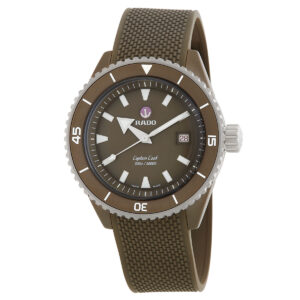 rado captain cook automatic green dial men's watch r32130318