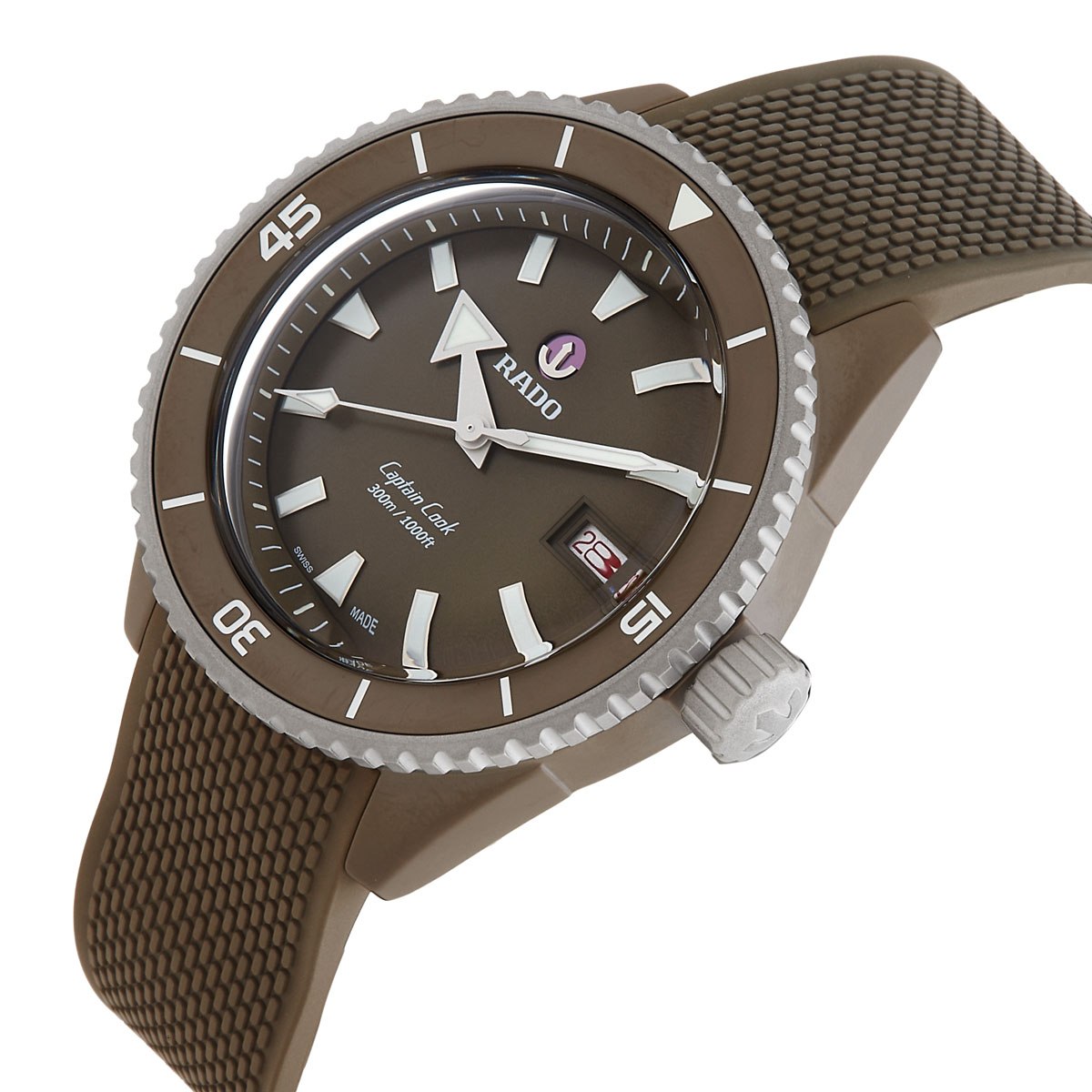 rado captain cook automatic green dial men's watch r32130318 rado captain cook automatic green dial men's watch r32130318