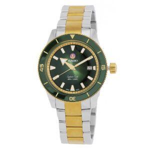 rado captain cook automatic green dial men's watch r32138303