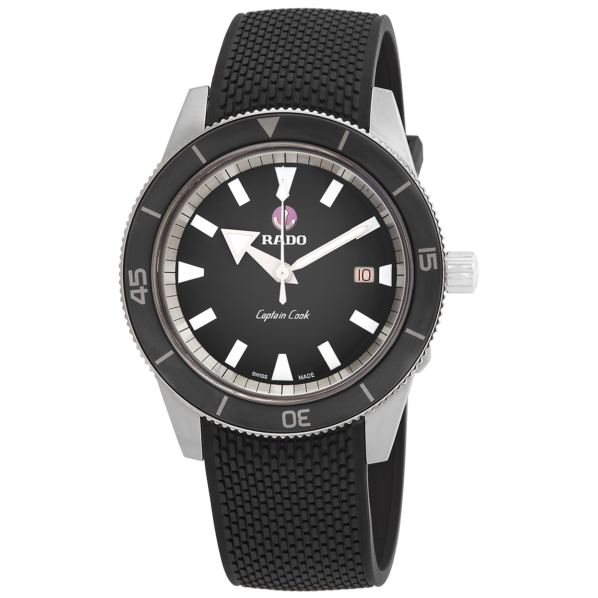 rado captain cook automatic grey dial men's watch r32505019 rado captain cook automatic grey dial men's watch r32505019