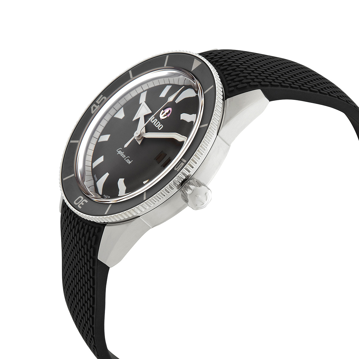rado captain cook automatic grey dial men's watch r32505019 rado captain cook automatic grey dial men's watch r32505019