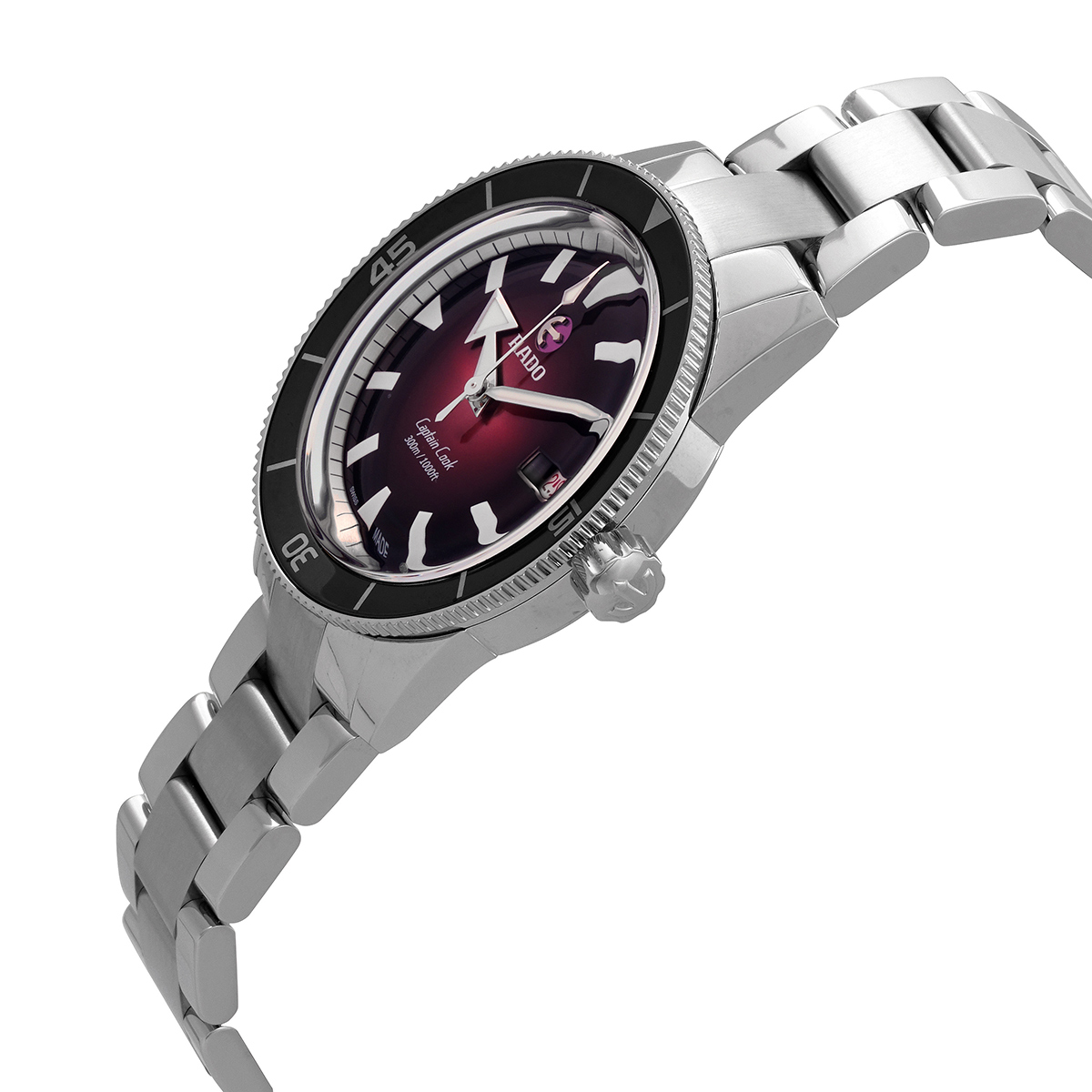 rado captain cook automatic red dial men's watch r32105353 rado captain cook automatic red dial men's watch r32105353