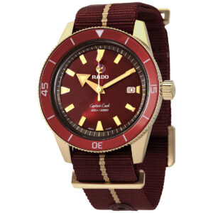 Home rado captain cook automatic red dial men's watch r32504407