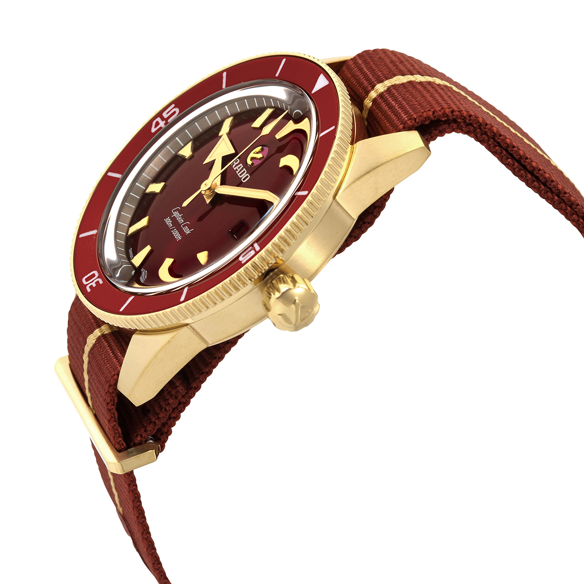 rado captain cook automatic red dial men's watch r32504407 rado captain cook automatic red dial men's watch r32504407