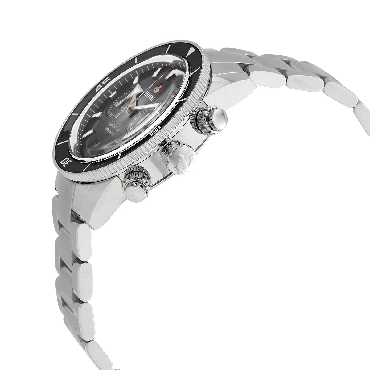 rado captain cook chronograph automatic black dial men's watch r32145158 rado captain cook chronograph automatic black dial men's watch r32145158