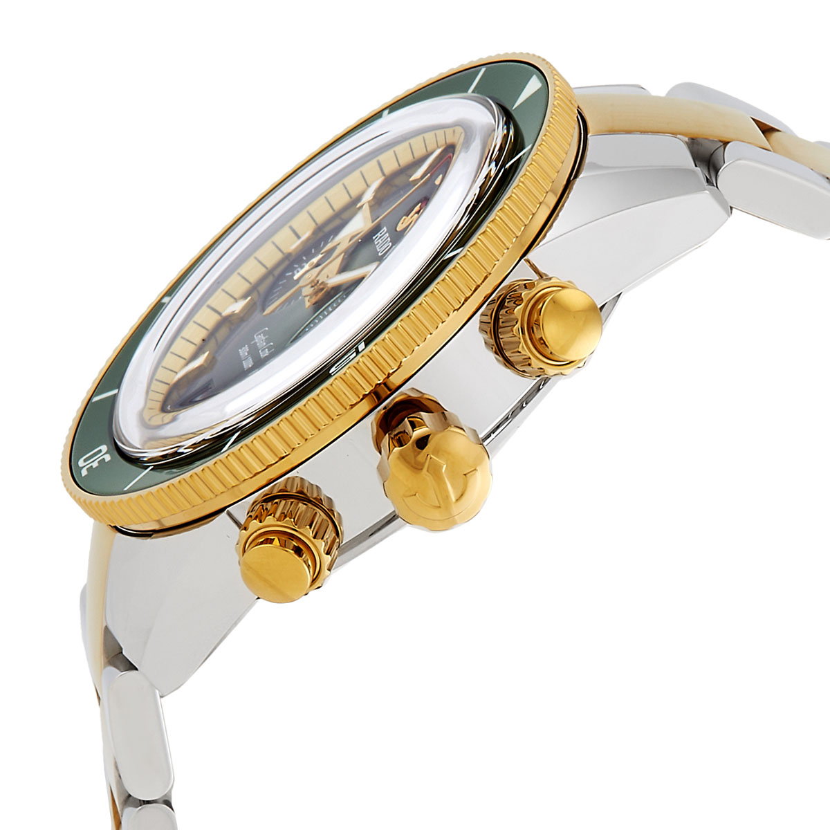 rado captain cook chronograph automatic green dial men's watch r32151318 rado captain cook chronograph automatic green dial men's watch r32151318