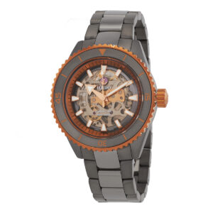 rado captain cook high tech ceramic skeleton automatic grey dial men's watch r32148162