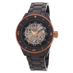 rado captain cook skeleton automatic black dial men's watch r32192152