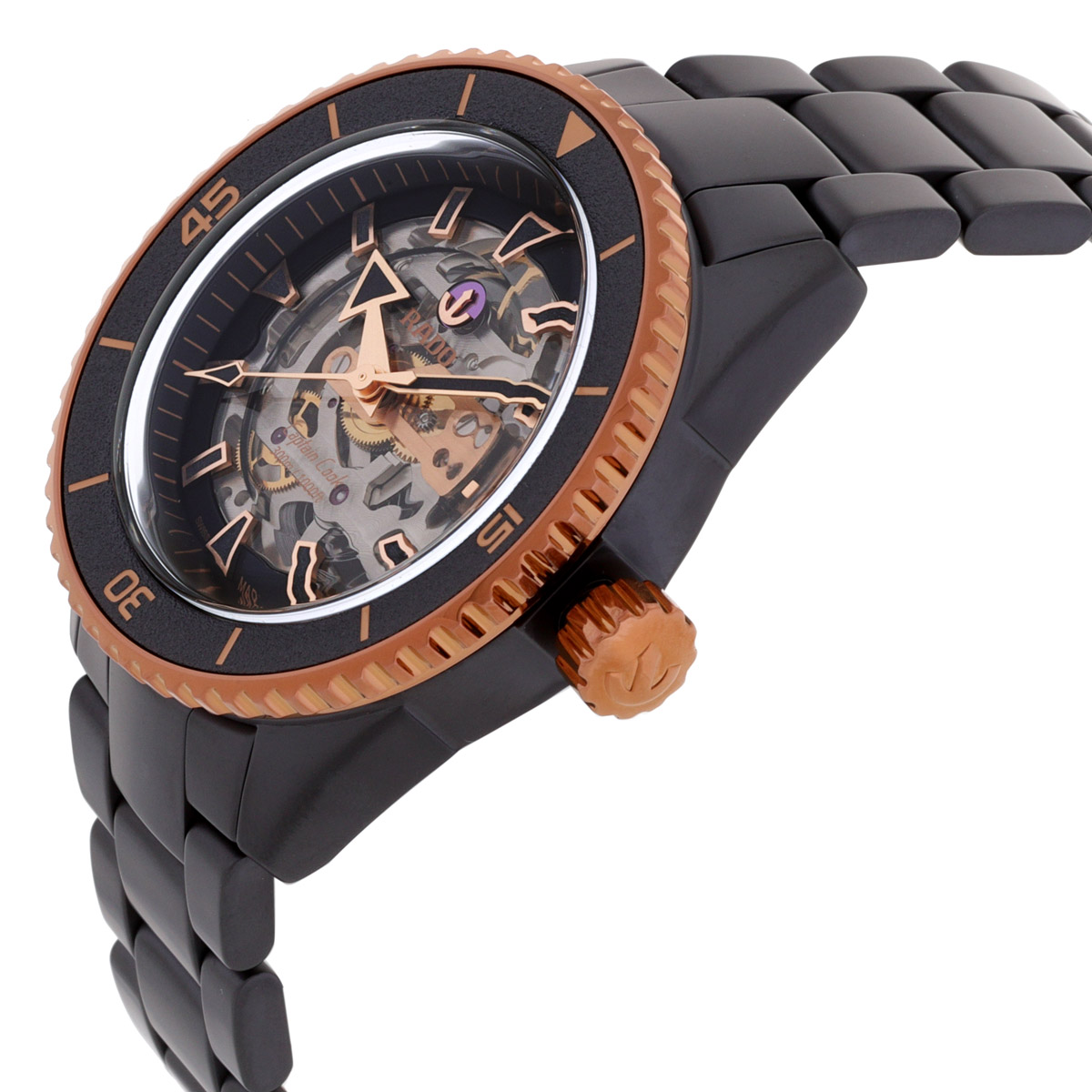 rado captain cook skeleton automatic black dial men's watch r32192152 rado captain cook skeleton automatic black dial men's watch r32192152