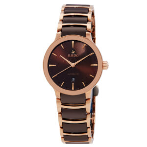Home rado centrix automatic brown dial ladies watch r30019302