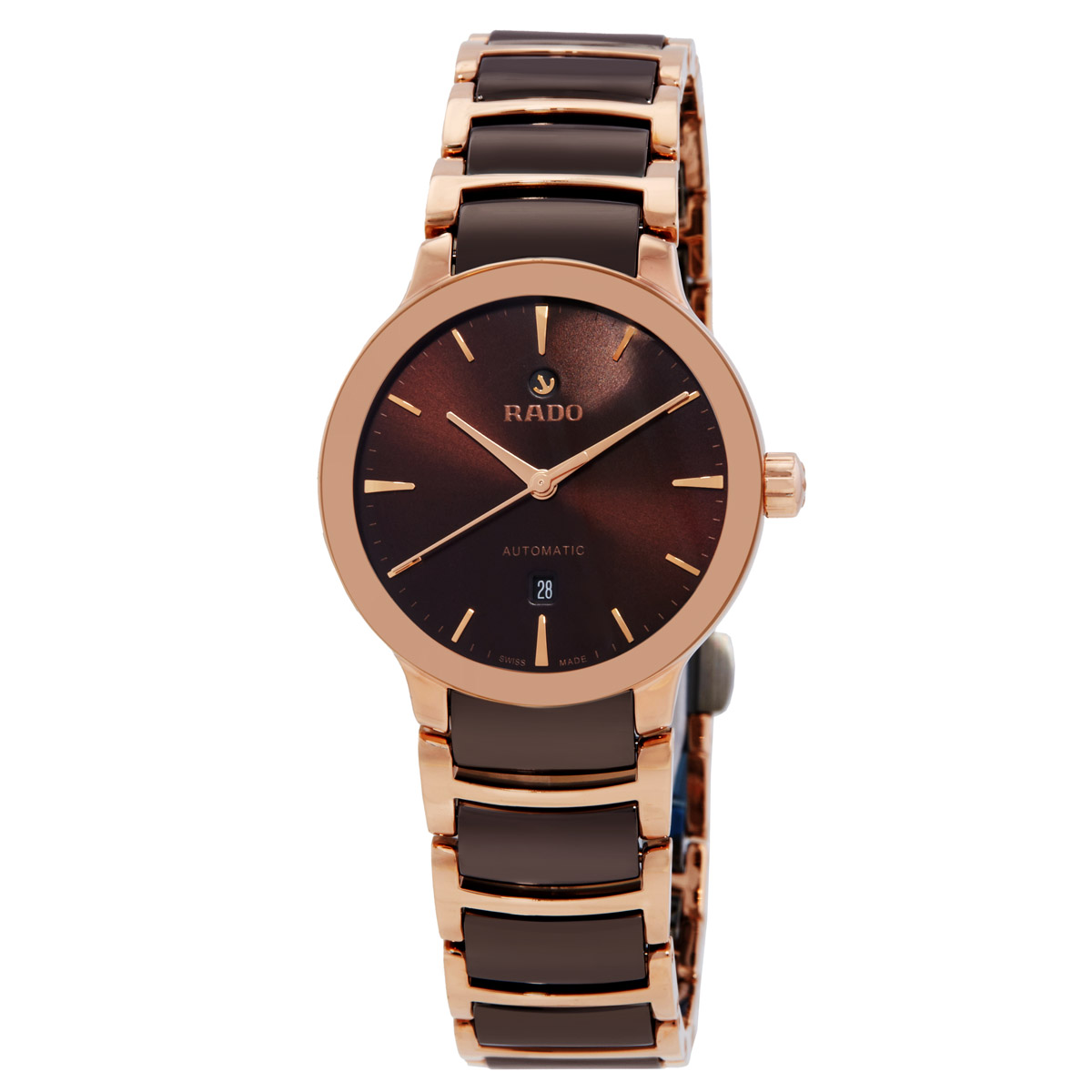 rado centrix automatic brown dial ladies watch r30019302 rado centrix automatic brown dial ladies watch r30019302