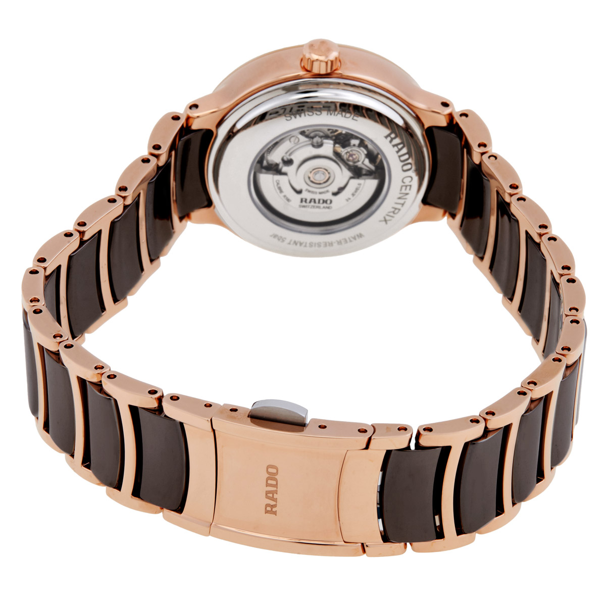 rado centrix automatic brown dial ladies watch r30019302 rado centrix automatic brown dial ladies watch r30019302