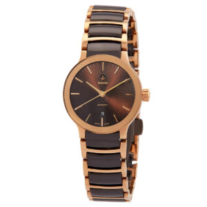 Home rado centrix automatic brown dial ladies watch r30183302