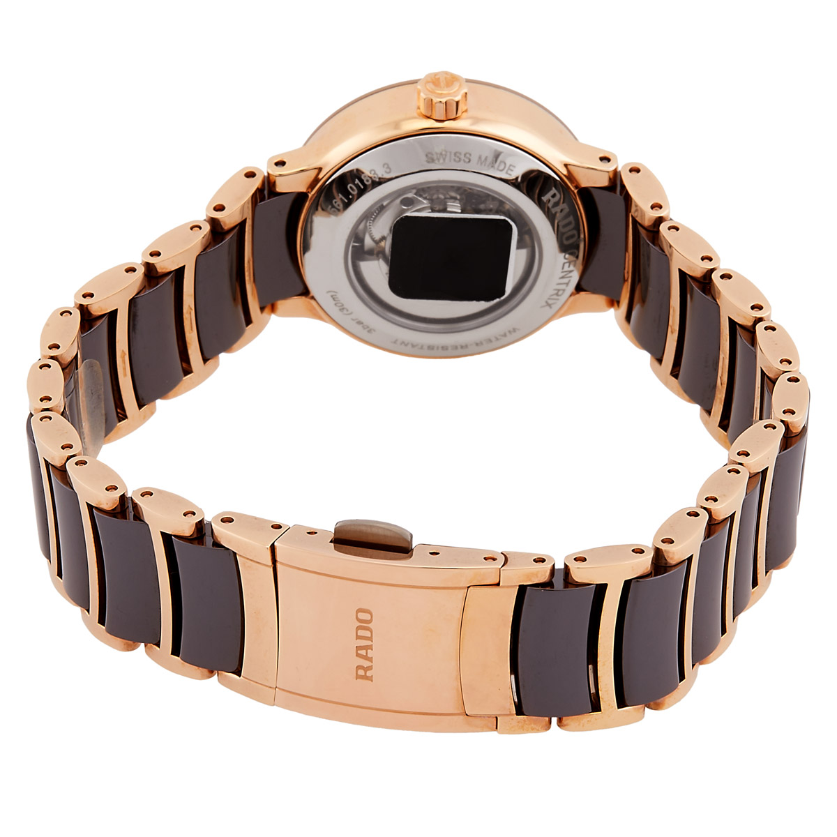 rado centrix automatic brown dial ladies watch r30183302 rado centrix automatic brown dial ladies watch r30183302